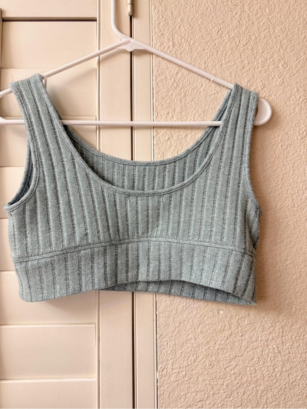 Z Supply Sage Ribbed Crop Tank